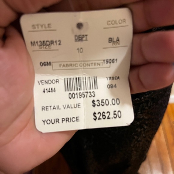 Doncaster England Sequin Cocktail Dress Black Sz 6 $350 Rare Vintage NWT - Picture 5 of 5